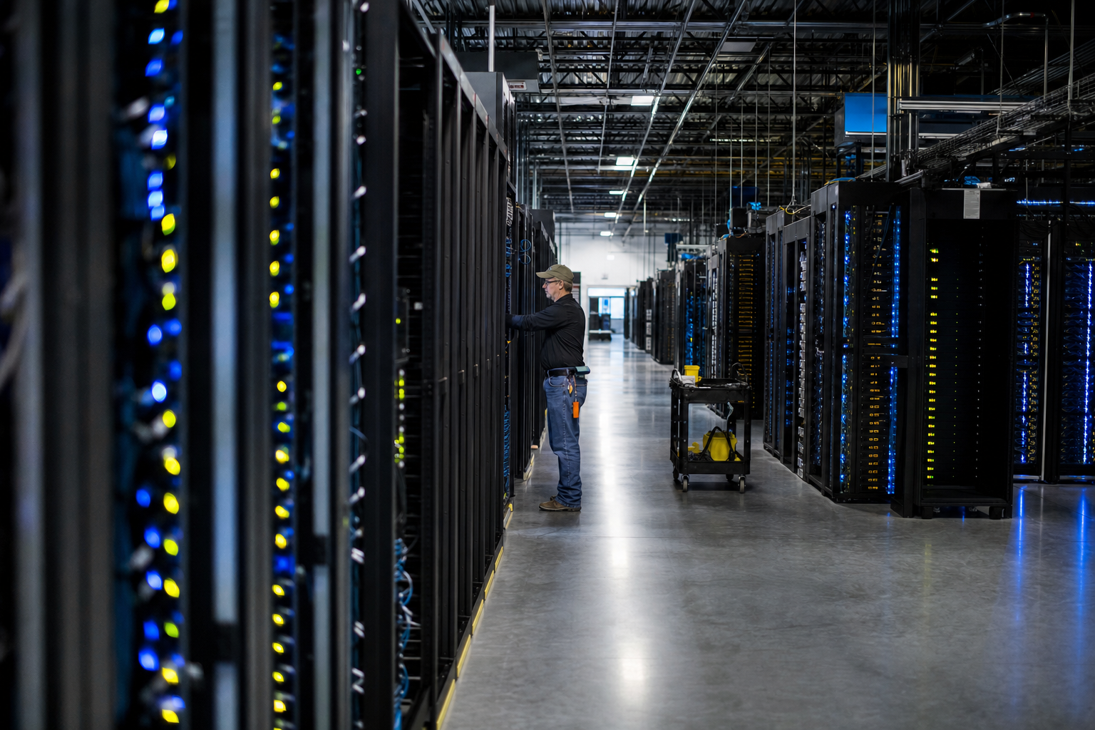 Photograph of a technology setting illustrating the Alibaba Group Holding Ltd. - W story