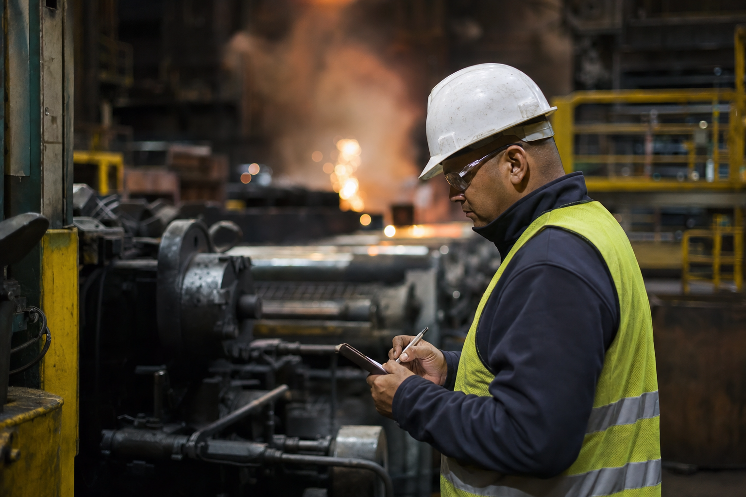 Photographie du secteur industriel illustrant l'histoire de l'opération d'initié d'Allegion plc