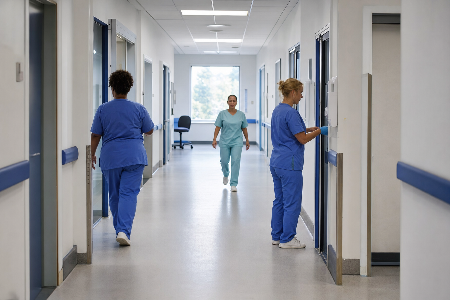 Photograph of a healthcare setting illustrating the American Well Corp story