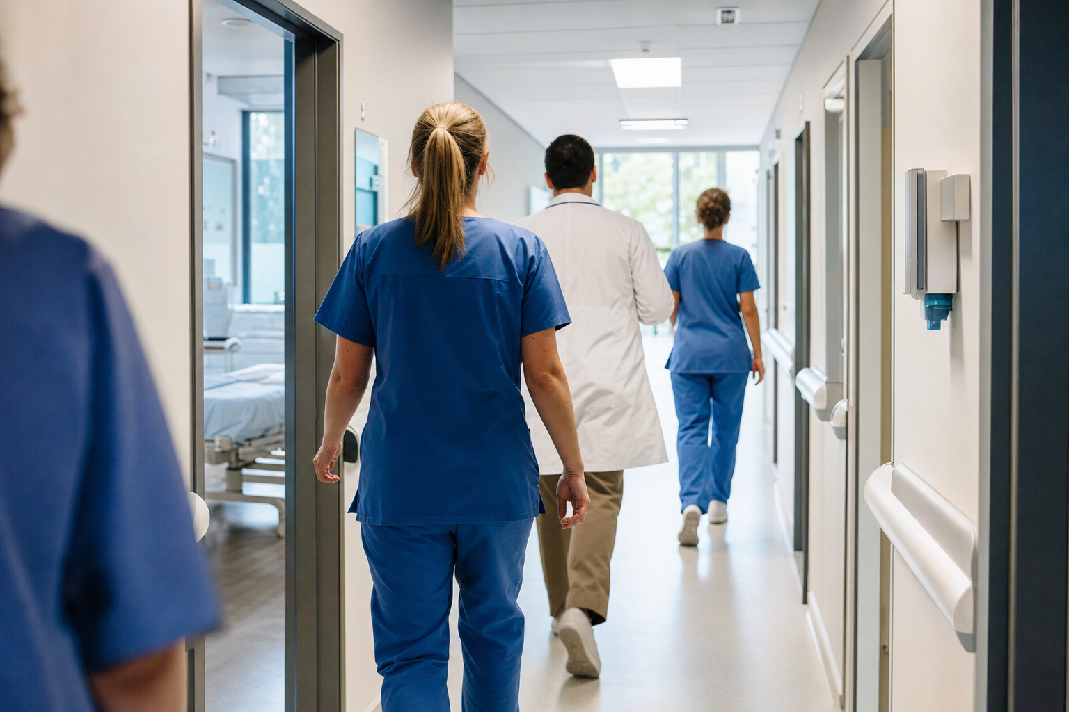 Photograph of a healthcare setting illustrating the Attendo AB (publ) story