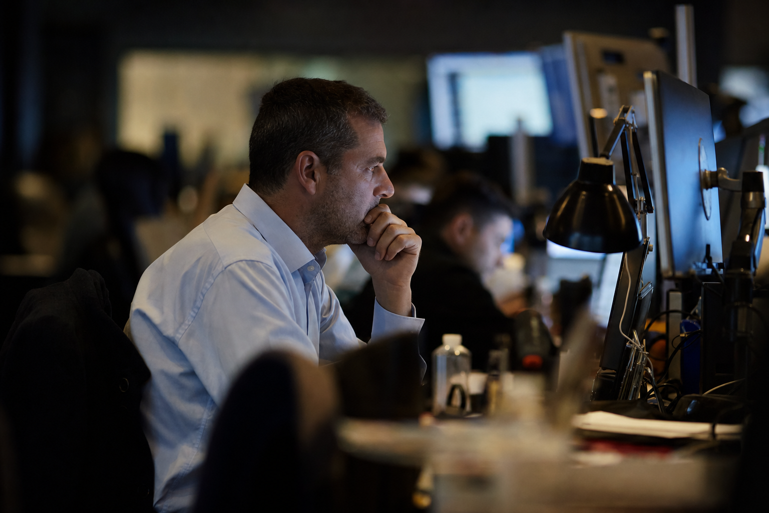 Photograph from the markets sector illustrating the Deutsche Bank insider-trading story