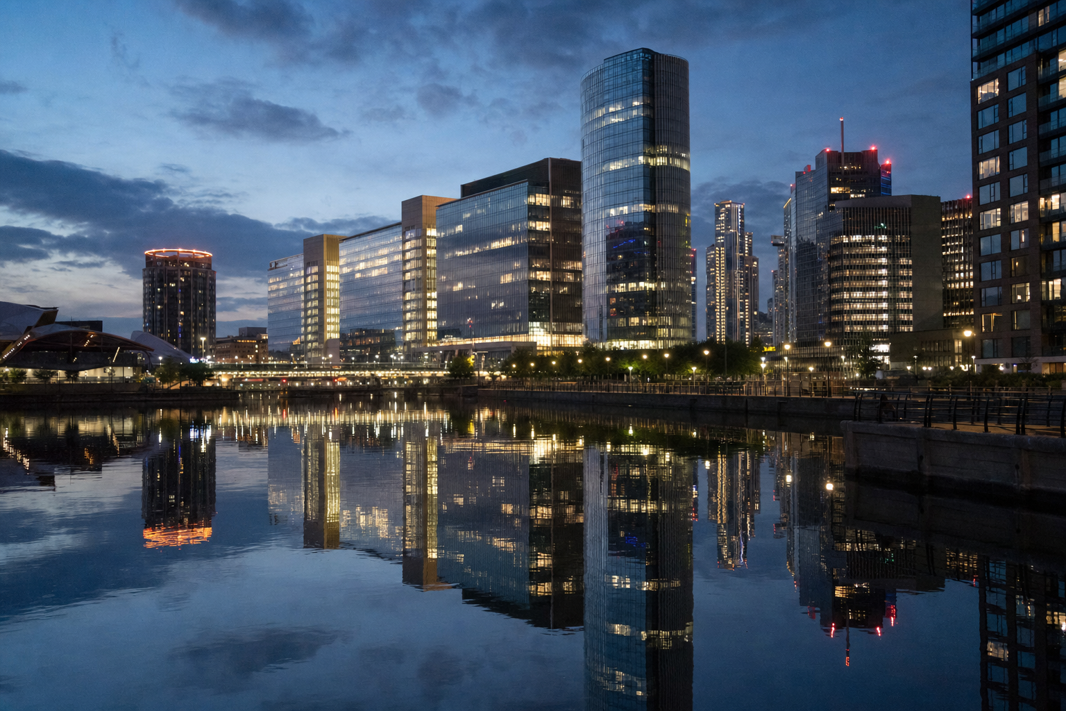 Photograph of a markets setting illustrating the Deutsche Bank story