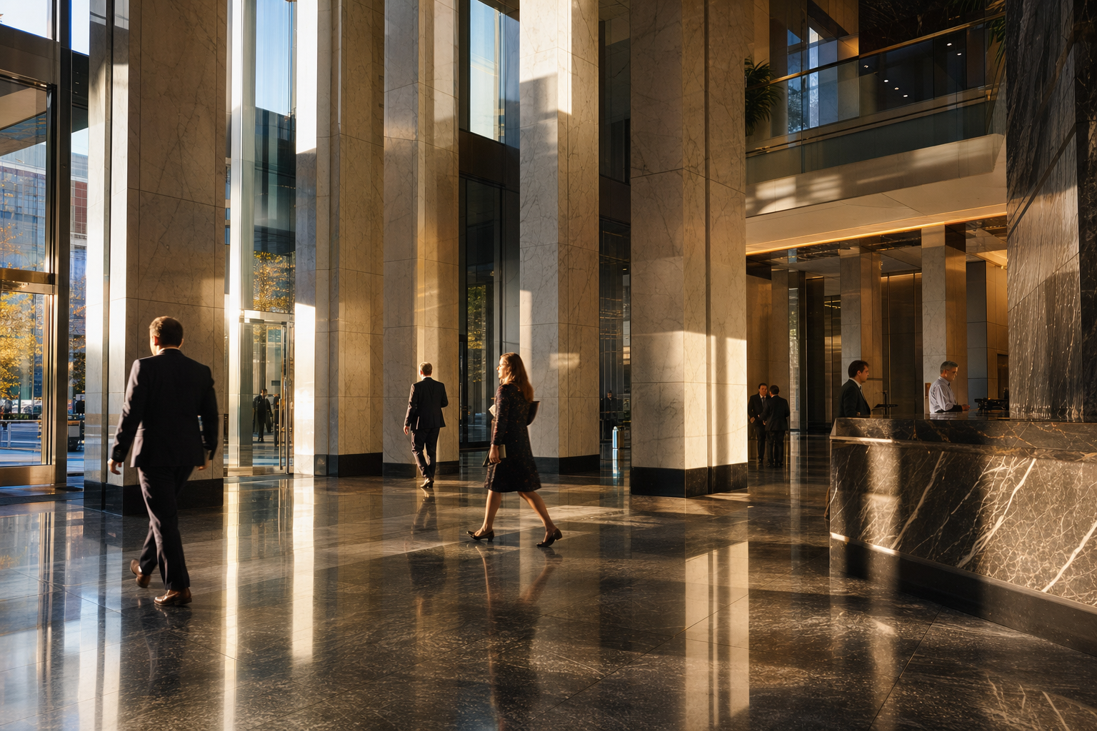 Photograph from the financials sector illustrating the <a href=