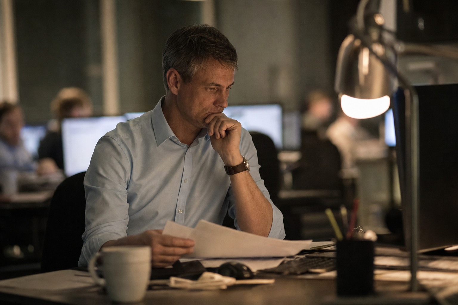 Photograph from the markets sector illustrating the GSK insider-trading story