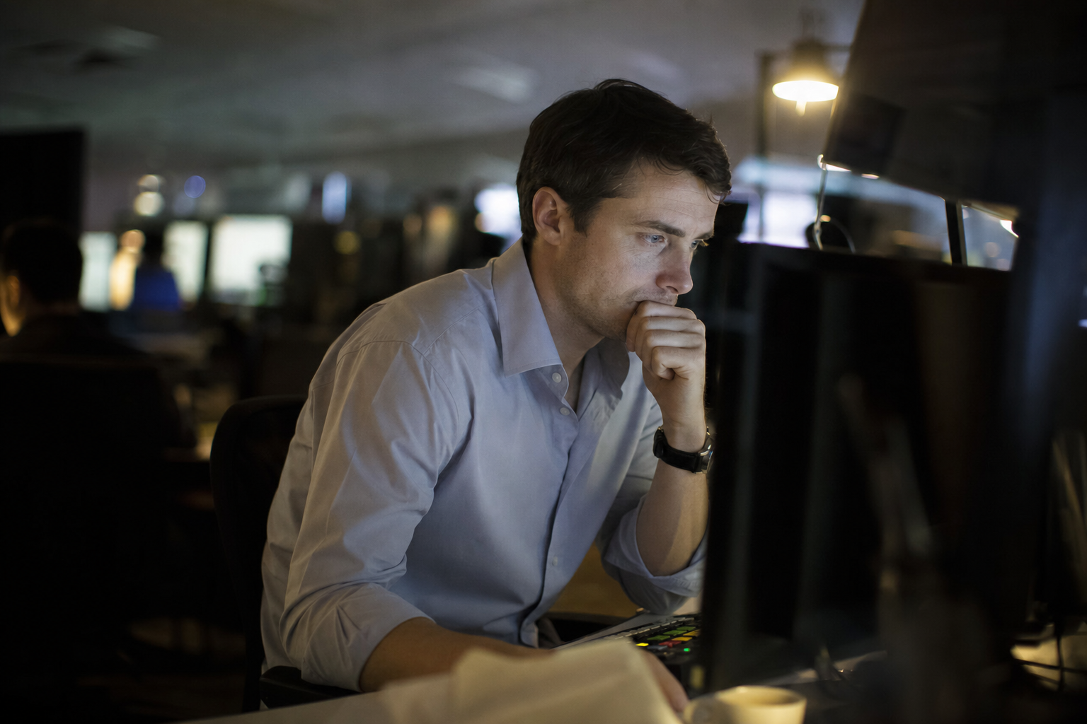 Photograph from the markets sector illustrating the HSBC insider-trading story