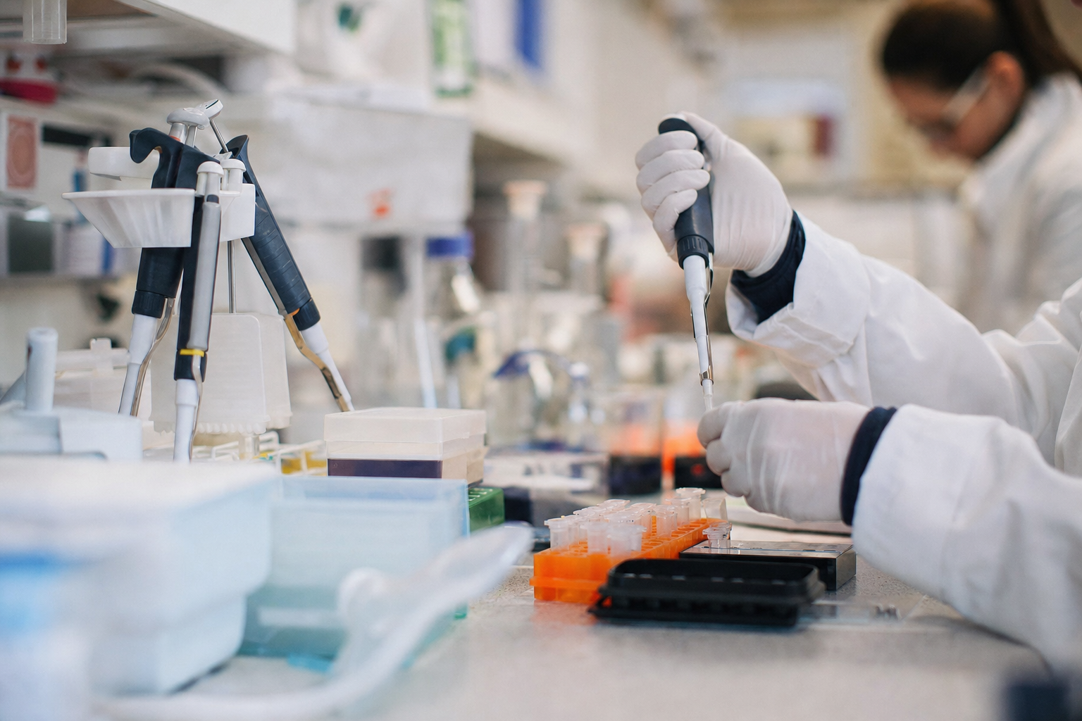 Photograph from the healthcare sector illustrating the Immunome Inc. insider-trading story