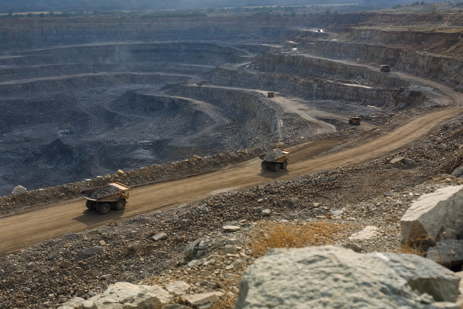 Photograph of a materials setting illustrating the Osisko Metals Incorporated story