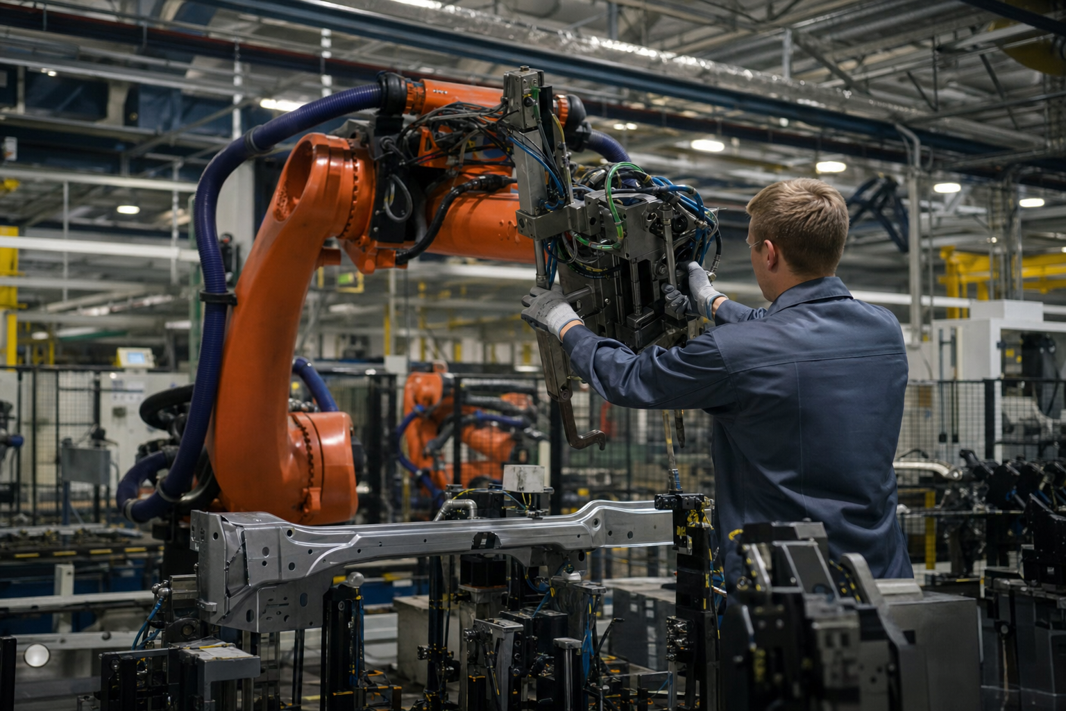 Photograph of a industrials setting illustrating the RENAULT story