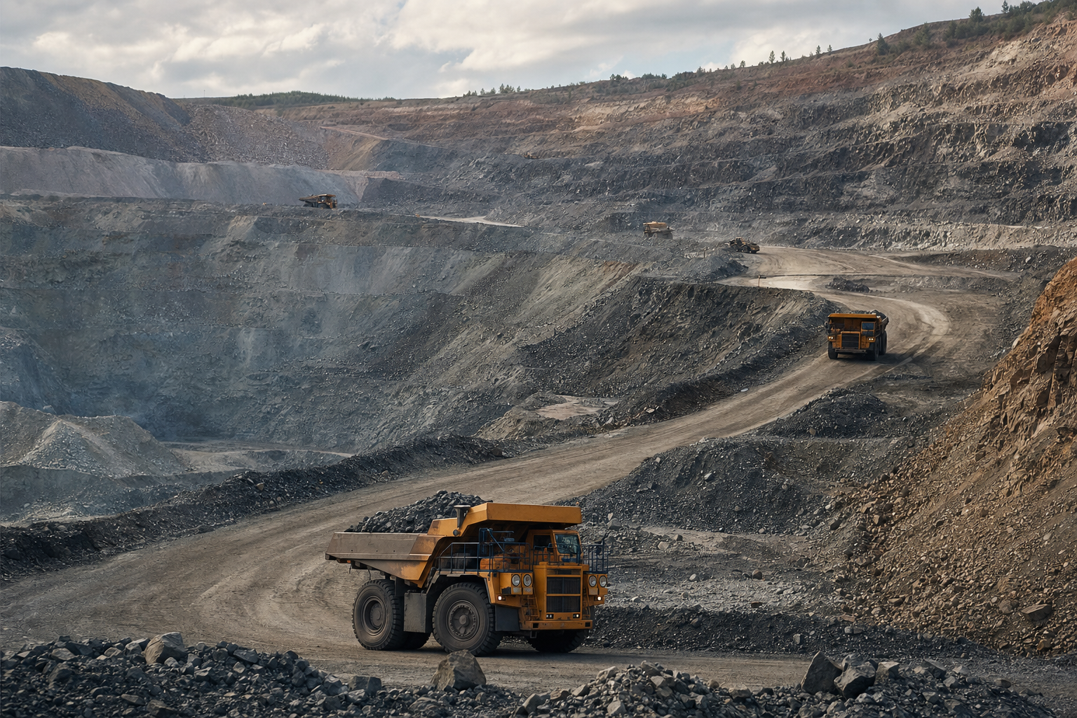 Photograph of a materials setting illustrating the Amerigo Resources Ltd story