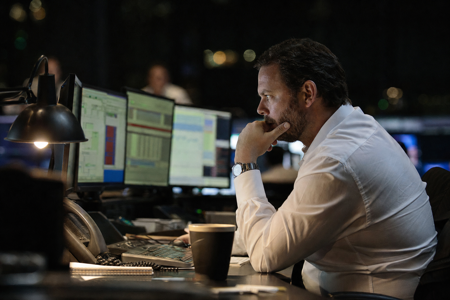 Photograph from the markets sector illustrating the Shell insider-trading story