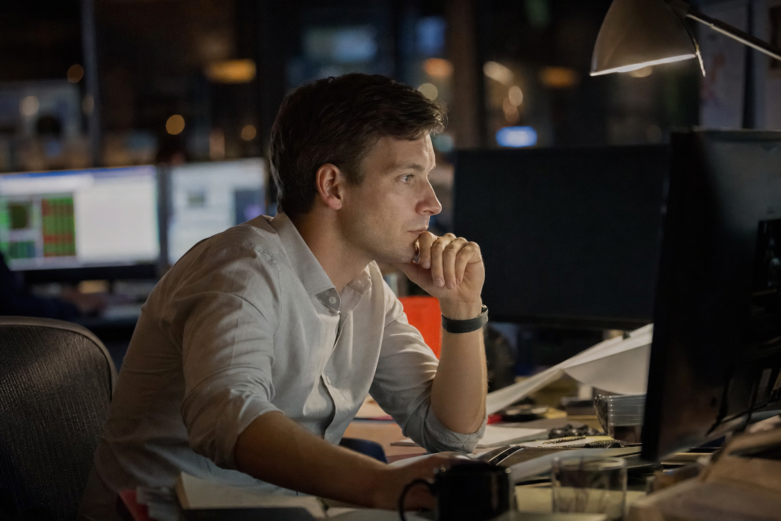 Photograph from the markets sector illustrating the Shell insider-trading story