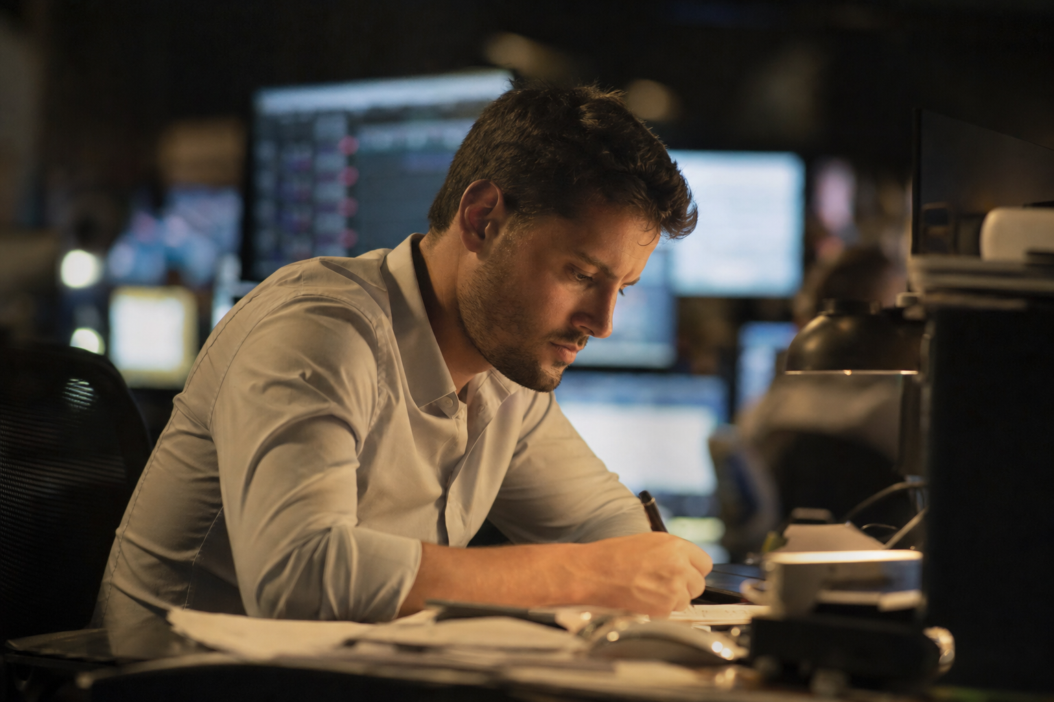 Photograph from the markets sector illustrating the Shell insider-trading story