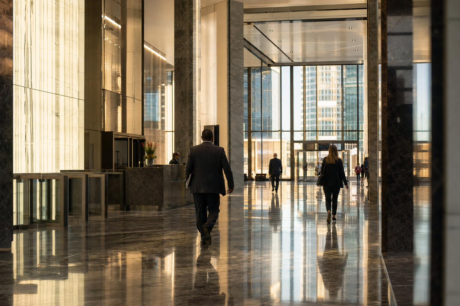 Photographie du secteur financier illustrant l'article sur <a href=
