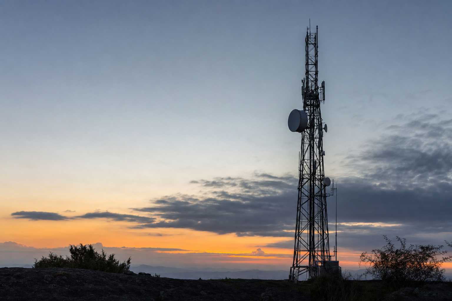 Photographie d'un environnement de communication illustrant l'histoire de Tele2 AB