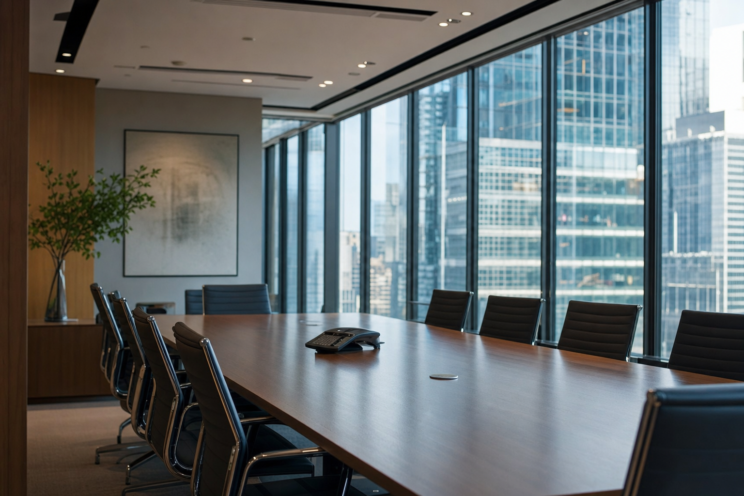 Photographie d'un quartier financier et d'une salle de marche illustrant le sujet sur Uniserve Communications