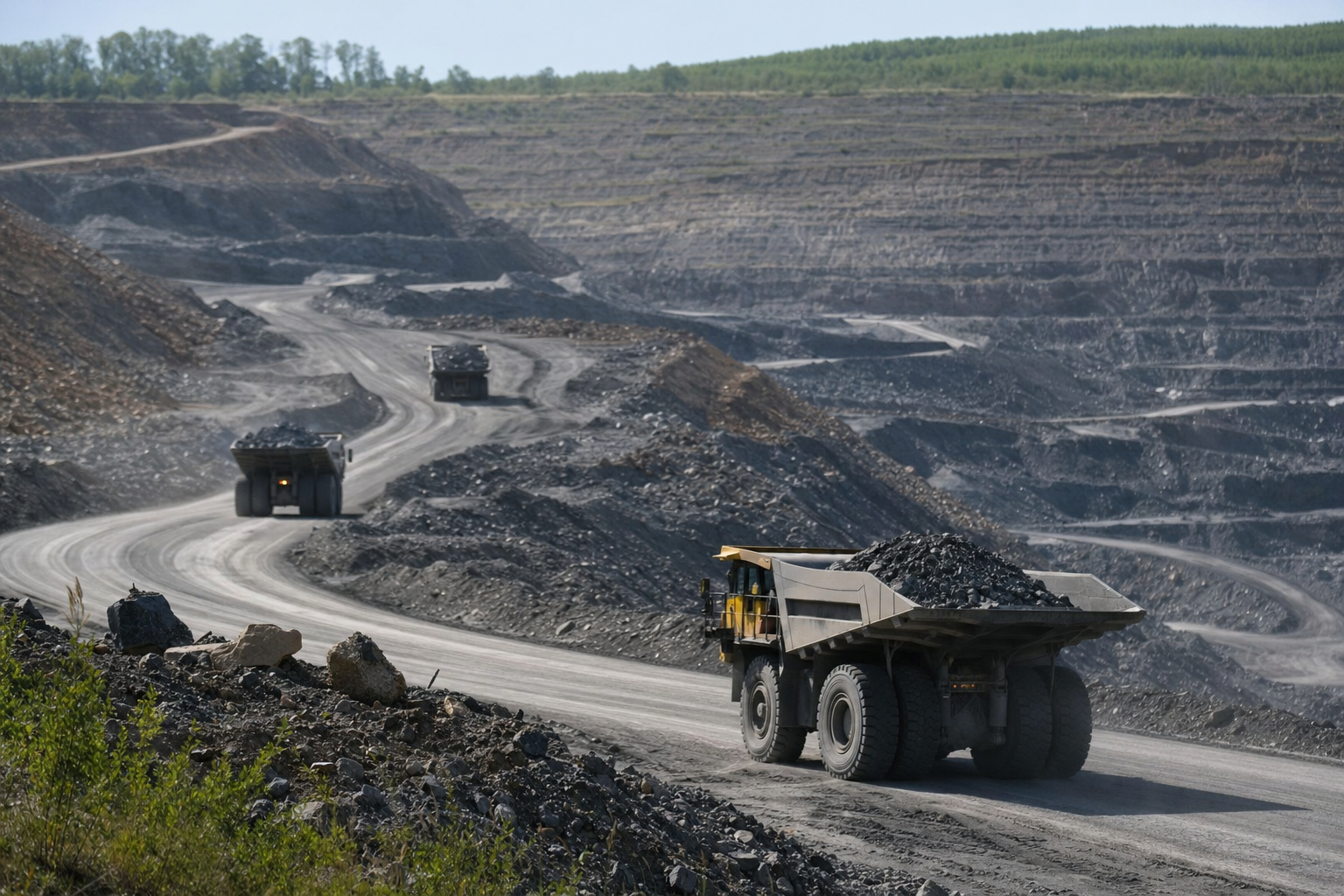 Photograph of a materials setting illustrating the Warrior MET Coal, INC. story