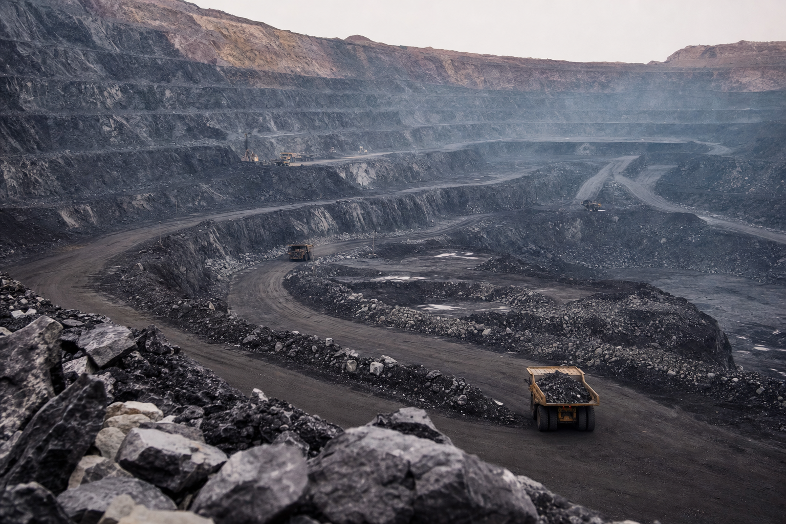 Photograph of a materials setting illustrating the Wesdome Gold Mines Ltd. story