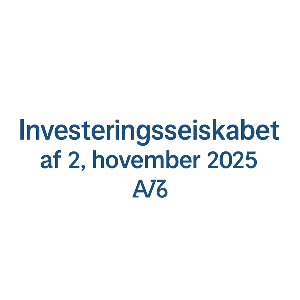 Investeringsselskabet af 3. november 2025 A/S